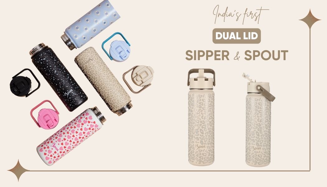 Dual Lid Dazzler Insulated Bottle