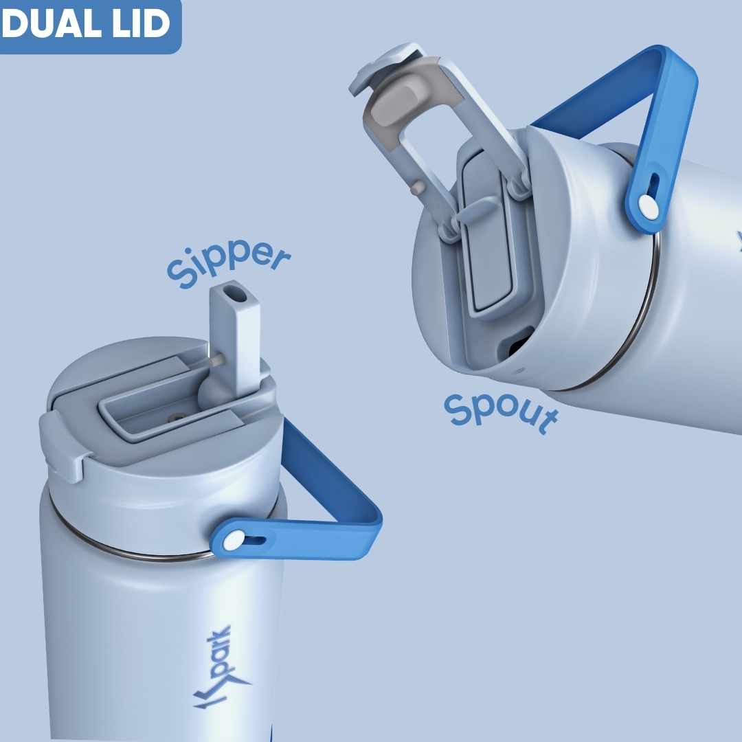 Dual Lid Dazzler Insulated Bottle image 2